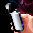 New Usb Electric Lighter Finger Print Touch Fire Electronic Plasma Windproof