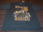 Vintage Style Coors Beer Cowboy Rodeo T-shirt Mens Large New W  Tag