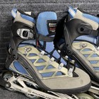 Rollerblade Aero 7 Alu Inline Skates Women s Sz 7 5 Shock Eraser Abec Gray Good