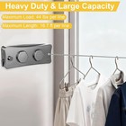 16 7ft Double Retractable Stainless Steel Clothesline Indoor Outdoor Wall Mount