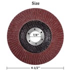 20pcs 4 5 Inch Flap Discs 4-1 2 X 7 8    T27 For Grinder Sanding Wheels 120 Grit