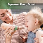 Silicone Baby Food Dispensing Spoon Feeder 4oz - Infant Squeeze Pea Green