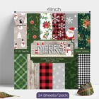 Christmas Scrapbooking Paper 6x6  24 Sheets Cardstock  Greeting Cards multicolor