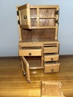 Vintage Concord Miniatures Dollhouse Wood Kitchen Hutch