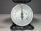 Antique 1906 Perfection Scale Original Slanting Dial Enamel Industrial Primitive