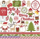 Echo Park I Love Christmas 12x12 Collection Kit Dots  Stripes  Ornaments  Music
