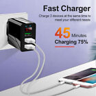 3pack 3 Port Fast Quick Qc 3 0 Usb Hub Wall Charger Power Charge Adapter Us Plug