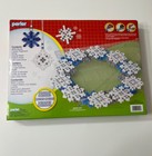 Perler Snowflake Wreath Fused Bead Kit 4000 Beads And Super Pegboard New In Box