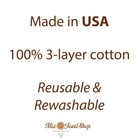 Fabric Face Mask Cotton Reusable Washable Adult Unisex Handmade In Usa - Colors