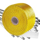 Gold Exhaust Heat Wrap   2  X 16 4  Header Wrap   Muffler Tape   Heat Shield 