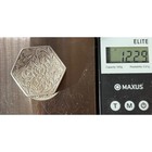 Vintage 800 Silver Hexagonal Pill Box Engraved Floral Hinged Trinket Case