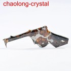 22 4ct Brenham Olive Meteorite Pendant Olive Meteorite Slice Dg0525