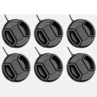 6pcs 37   95mm Front Lens Cap Cover Center Pinch Snap On For Nikon Sony Pentax