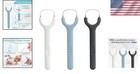 3-pack Stainless Steel Tongue Scrapers - Colorful Oral Hygiene Essential