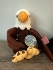 Coca-cola 1998 Usa Reegle Eagle International Bean Bag Plush And Spanish Bull