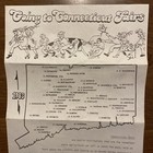 Vintage 1983 Connecticut Fairs Flier Brochure W  Map Ct Dept Of Agriculture P9a