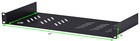 Universal Rack Tray Mount 19  1u Shelf  14   350mm  Deep  No Lip  Black Lot