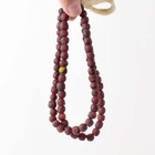 Krobo  recycled  Powder Glass Dark Red Trade Beads