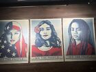 Shepard Fairey Obey Giant We The People Art Print Poster Set Of 3 Prints 18 X 24