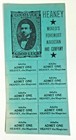 1920 s Heaney Magician Show Ticket Sheet W  10 Perforated Tickets Attached  55 