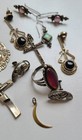 Lot Sterling Scrap Jewelry Stamped  Some Stones 40 Grams