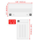 Caltric Agm Battery For Polaris Sportsman 570 2015 2016 2017 2018 2019 2020-2022