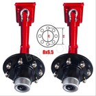 Heavy Duty Shipping Container Wheels 8x6 5 Lug  Upgraded Container Casters