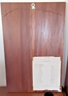 Vintage Mcm German Abstract Wood Marquetry Wall Art Signed 23 5 x15 5  Wood