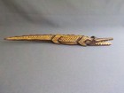 Hand Carved Alligator Long Wood Wooden Figurine 1 5 X 14 5  Reptile Brown