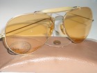 1970 s 62-14mm Vintage B l Ray-ban Ambermatic Outdoorsman Ii Aviator Sunglasses