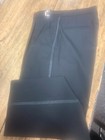 Black Pleated Satin Stripe Tuxedo Pant - 100  Wool  Prom