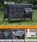 Cozy Heated Cat House - Waterproof  Insulated Shelter With Awning   Escape Door