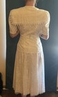 Vintage Scott Mcclintock White Floral Lace Jacket skirt Set Wedding Dress Size 4