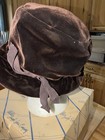 Vintage Women   s Brown Hat With Hat Box