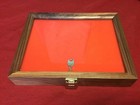 Walnut Wood Display Case 9 X 12 X 2 For Arrowheads Knives Collectibles Coins