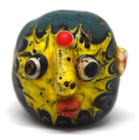 Large Authentic Ancient Double Sided Phoenician Round Face Glass Bead