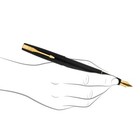 Parker Frontier Matte Black Gold Trim Fountain Pen perfect For Professional Use