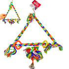 Bonka Bird Toys 1035 Medium Rope Triangle Ring Swing Big Parrot Cage Toy Amazon