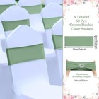  50 Pcs Stretch Chair Sashes With Crown Chair Sashes With Buckle Slider Wedding 