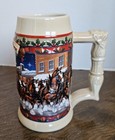 2003 Budweiser Holiday Beer Stein Clydesdale Horses - Nib