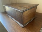 Antique Oak Spool Cabinet  Wood Tabletop Thread Holder  Store Counter Display