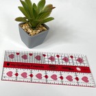 Creative Grids Quilt Ruler 2-1 2in X 6in Rectangle     Cgrqf26     Made In White