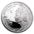 2024 Great Britain Uk   2 Britannia 1 Oz Silver Proof W box   Coa               