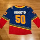 St Louis Blues Binnington Alternate Jersey Mens Sizes