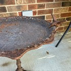 Antique Cast Iron Birdbath Hummingbirds Ornate Metal Garden Salvage Chipped 19 