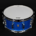 Ludwig 6 5  X 14  Classic Maple Snare Drum  Blue Sparkle