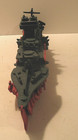 Wood Folk Art War Battle Ship Vintage Handmade