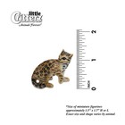 Little Critterz Ocelot  moche  - Handcrafted Miniature Porcelain Figurine