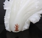 Antique Chinese Carved Nephrite Pure White Jade Fortune Cabbage Sculpture Nice