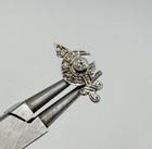 Vtg 14k White Gold Diamonds Shriners Masonic Pin 1 13g Scrap Or Use